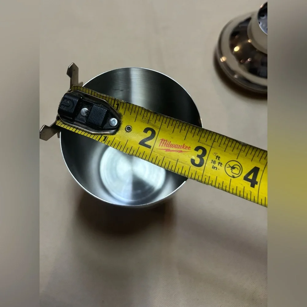 El Recuerdo Mezcal Metal Cocktail Shaker Stainless‎ Steel w/ Recipe 6” Tall